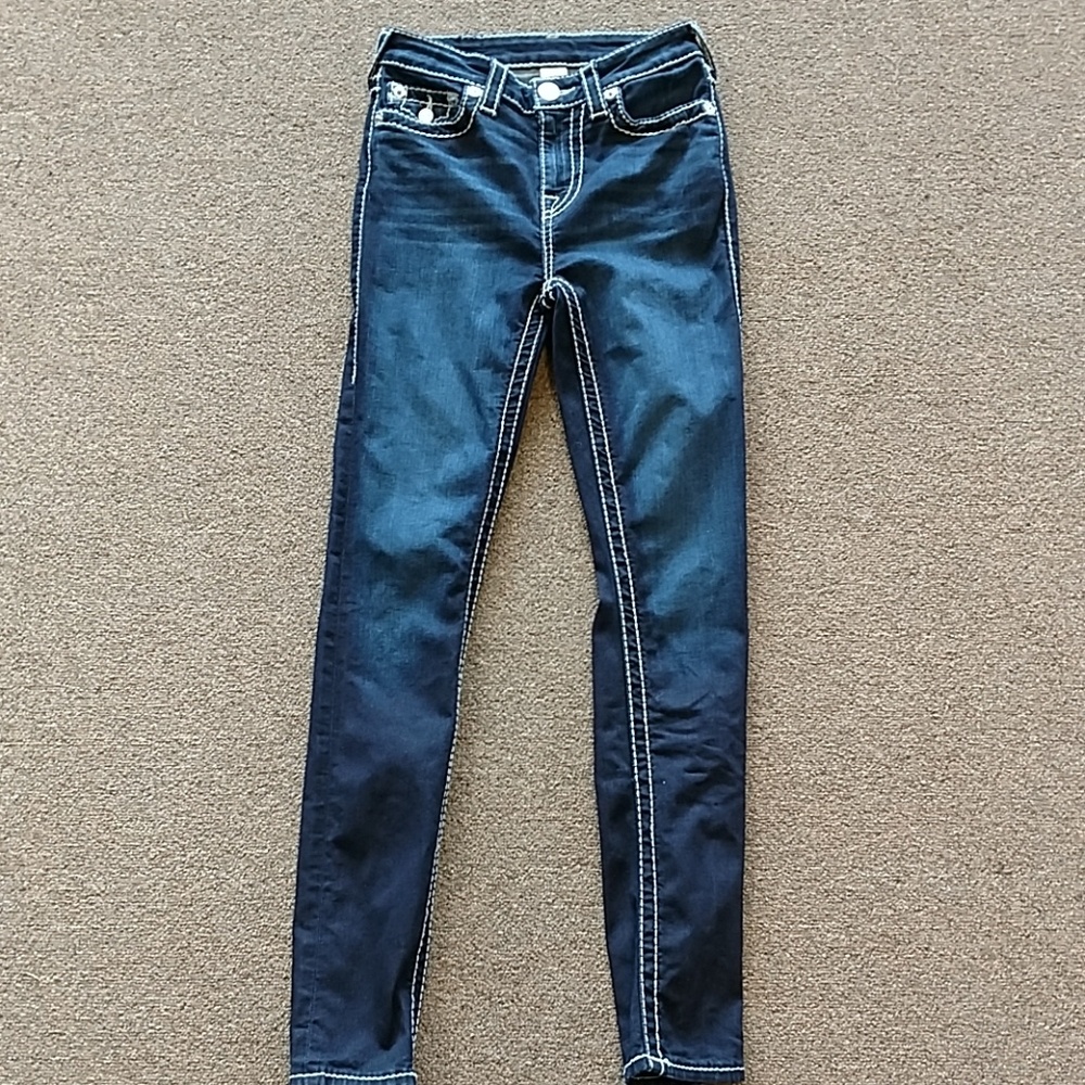 True Religion Halle High Rise Big T sz 25